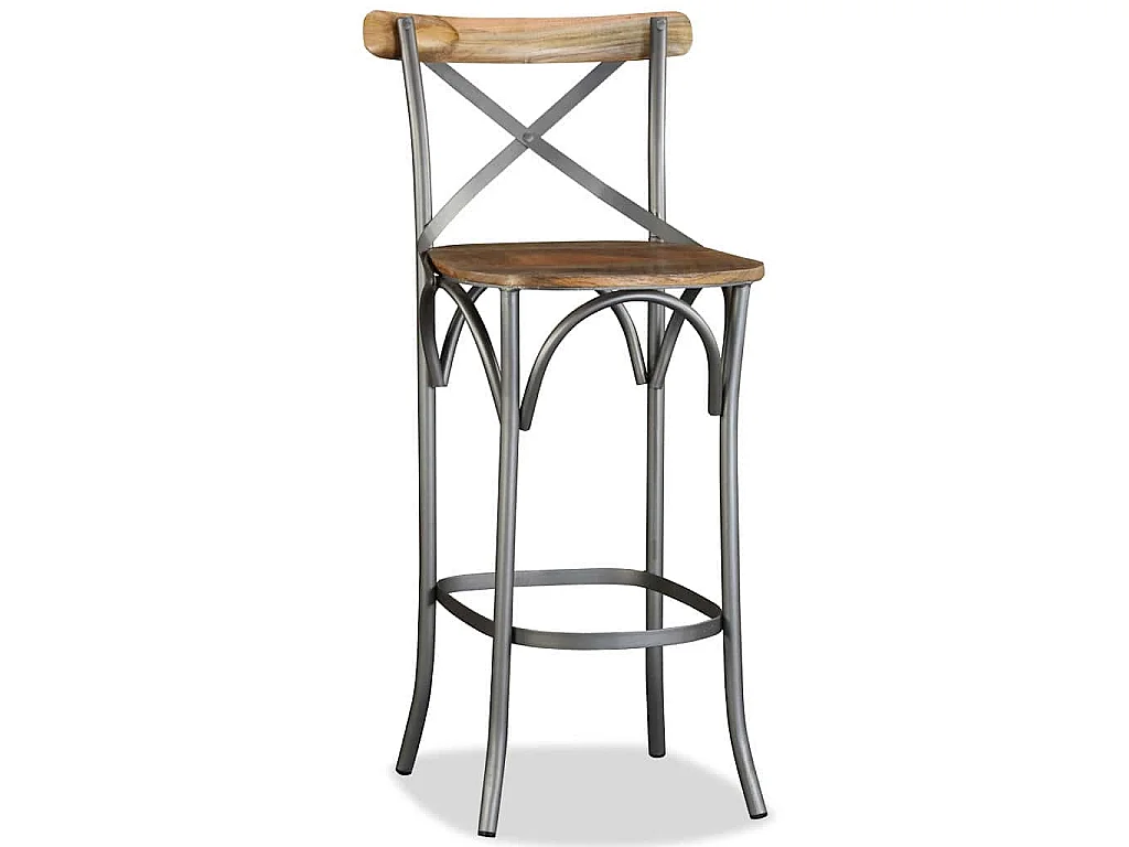 Tabouret de bar Bois de manguier massif
