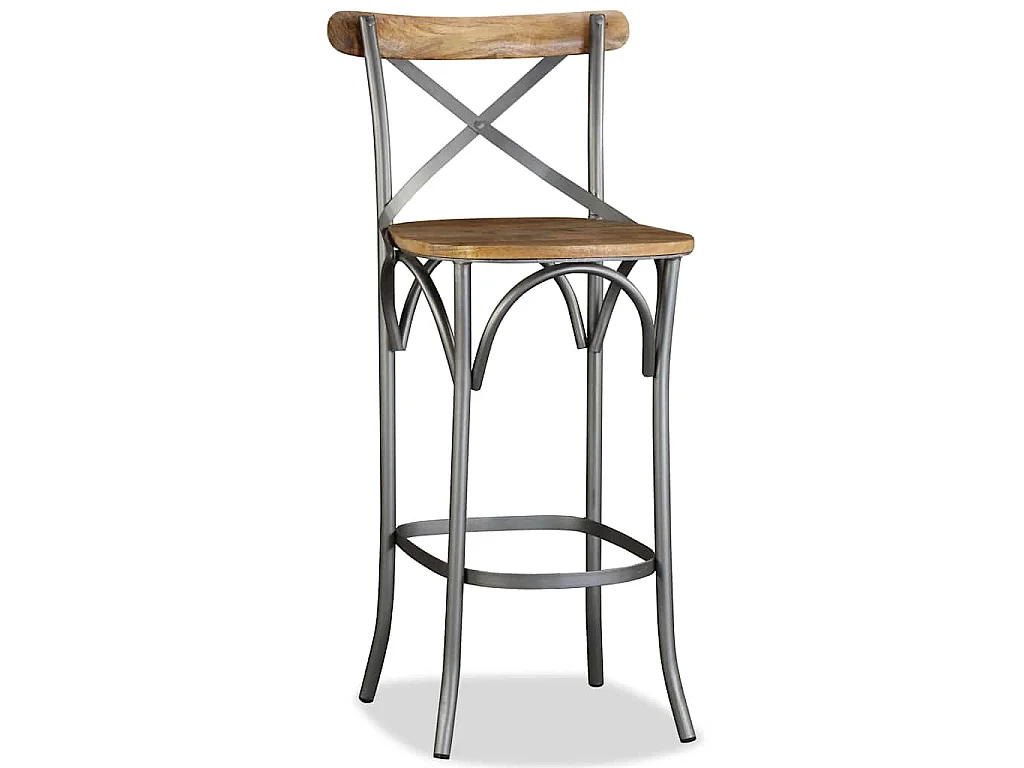 Tabouret de bar Bois de manguier massif