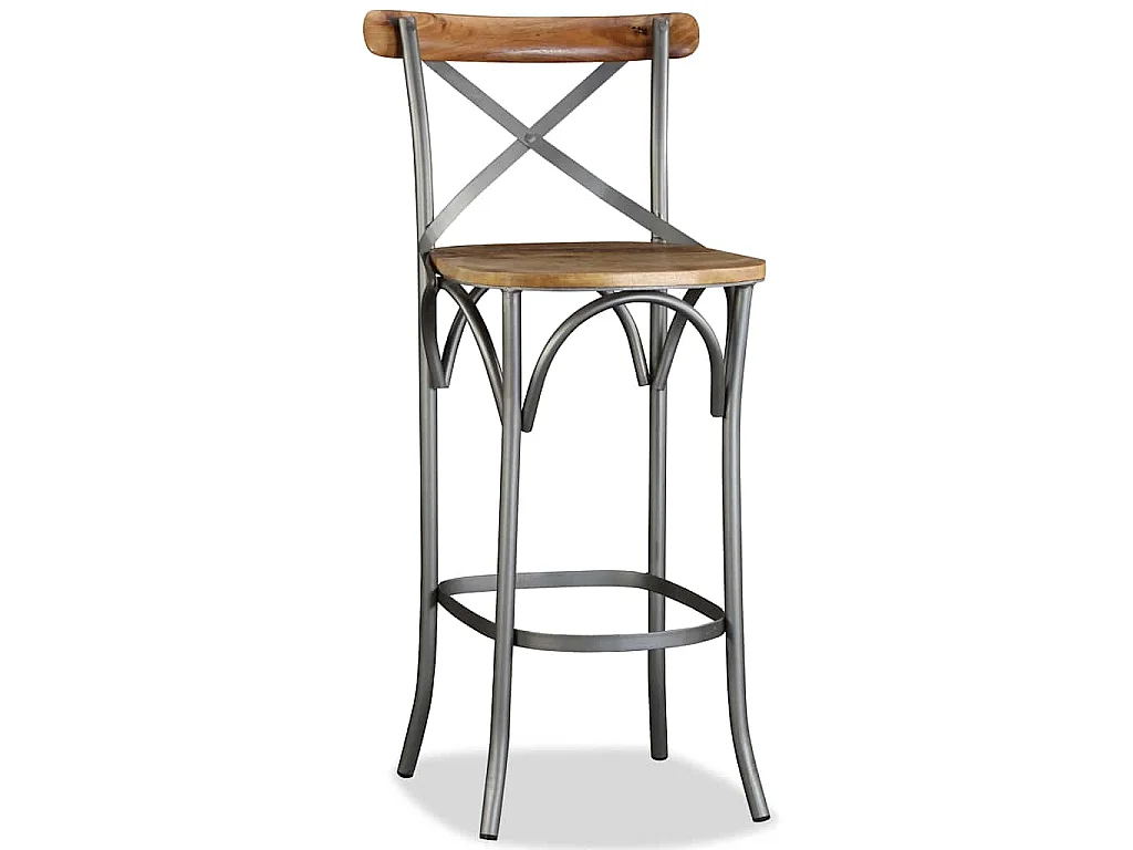 Tabouret de bar Bois de manguier massif