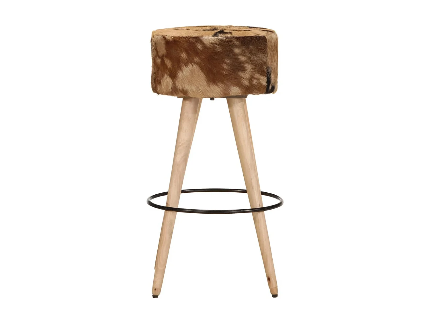 Bancos de bar 2 pcs mangueira áspera/couro genuíno castanho