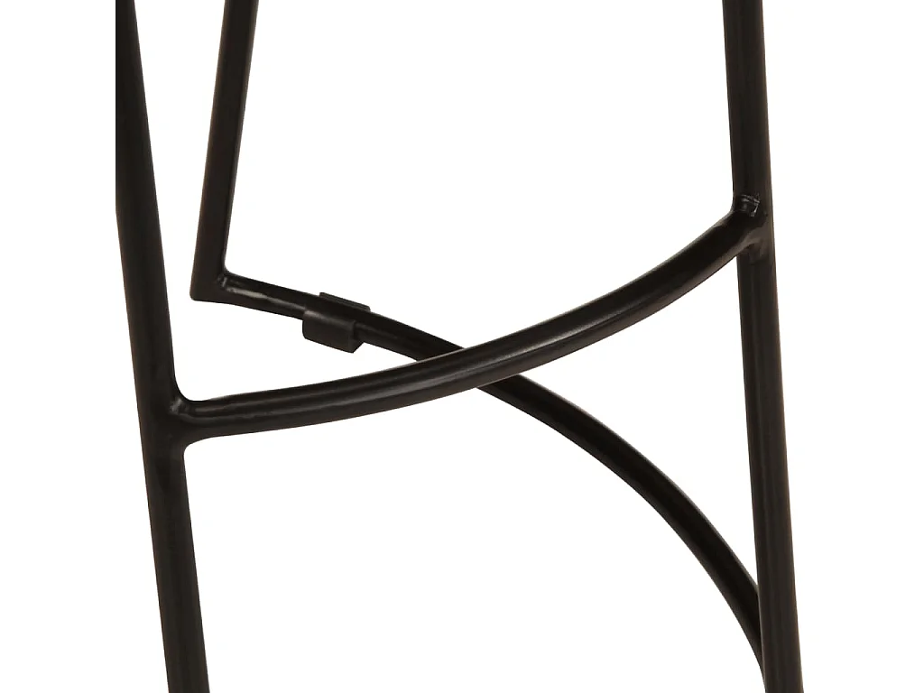 Tabourets de bar lot de 2 bois de manguier massif