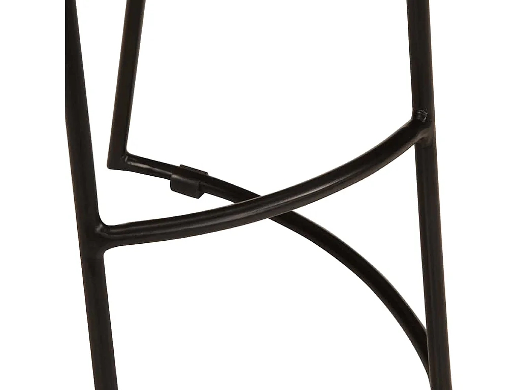 Tabourets de bar lot de 2 bois de manguier massif