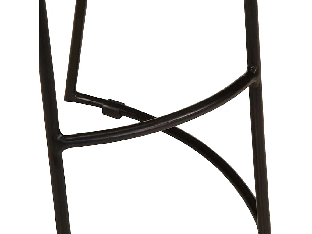 Tabourets de bar lot de 2 bois de manguier massif