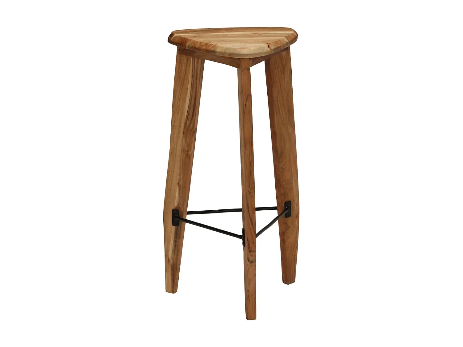 Barkrukken 2 st massief acaciahout