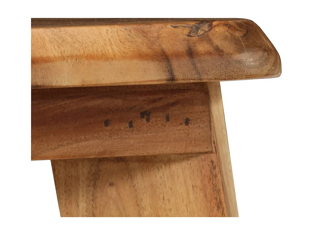 Barkrukken 2 st massief acaciahout