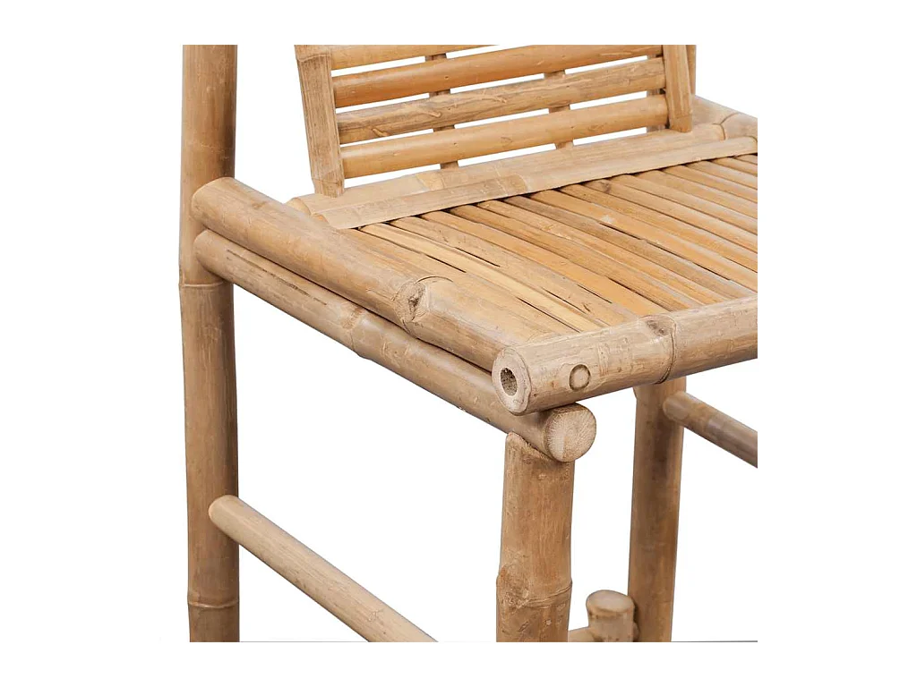 Barhocker 2 Stk. Bambus