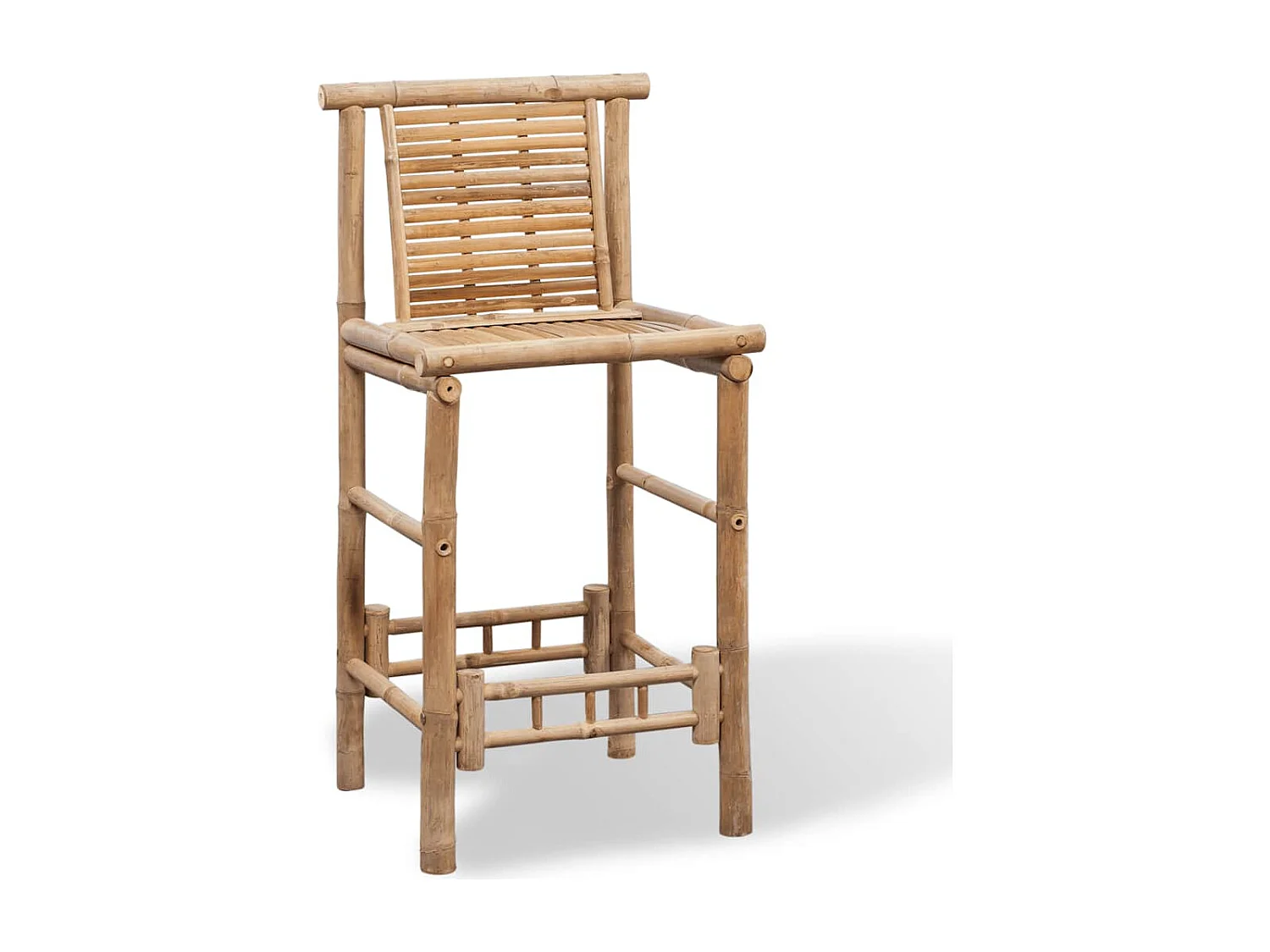 Barhocker 2 Stk. Bambus