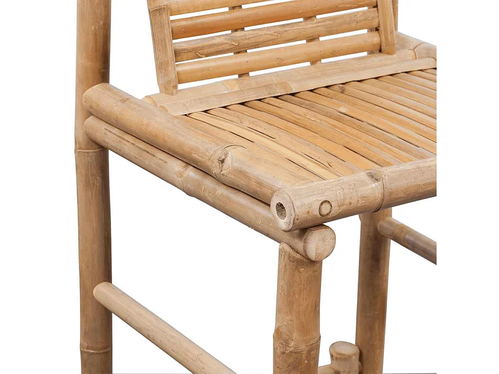 Barhocker 2 Stk. Bambus