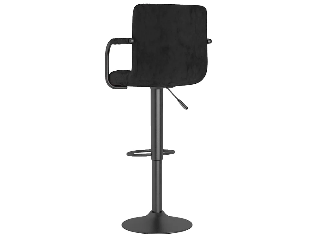 Barhocker Schwarz Samt