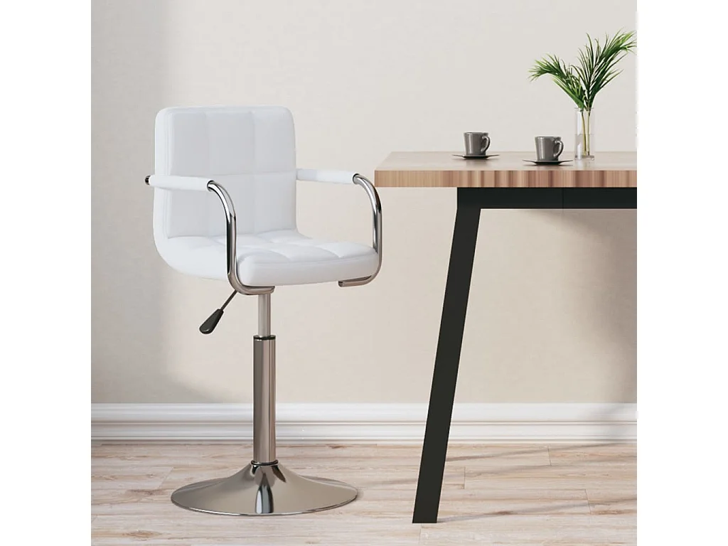 Tabouret de bar Blanc Similicuir