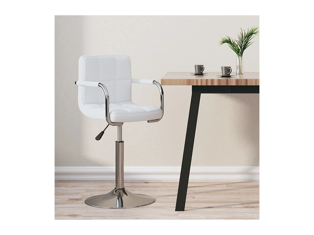 Tabouret de bar Blanc Similicuir