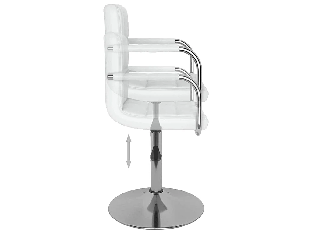 Tabouret de bar Blanc Similicuir