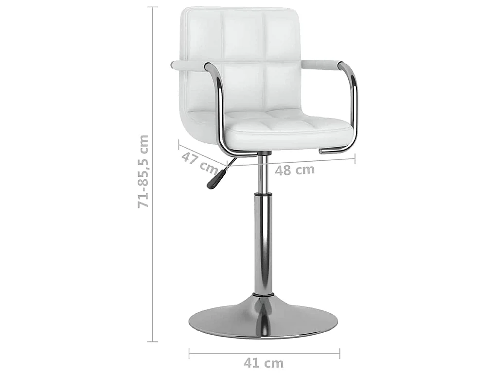 Tabouret de bar Blanc Similicuir