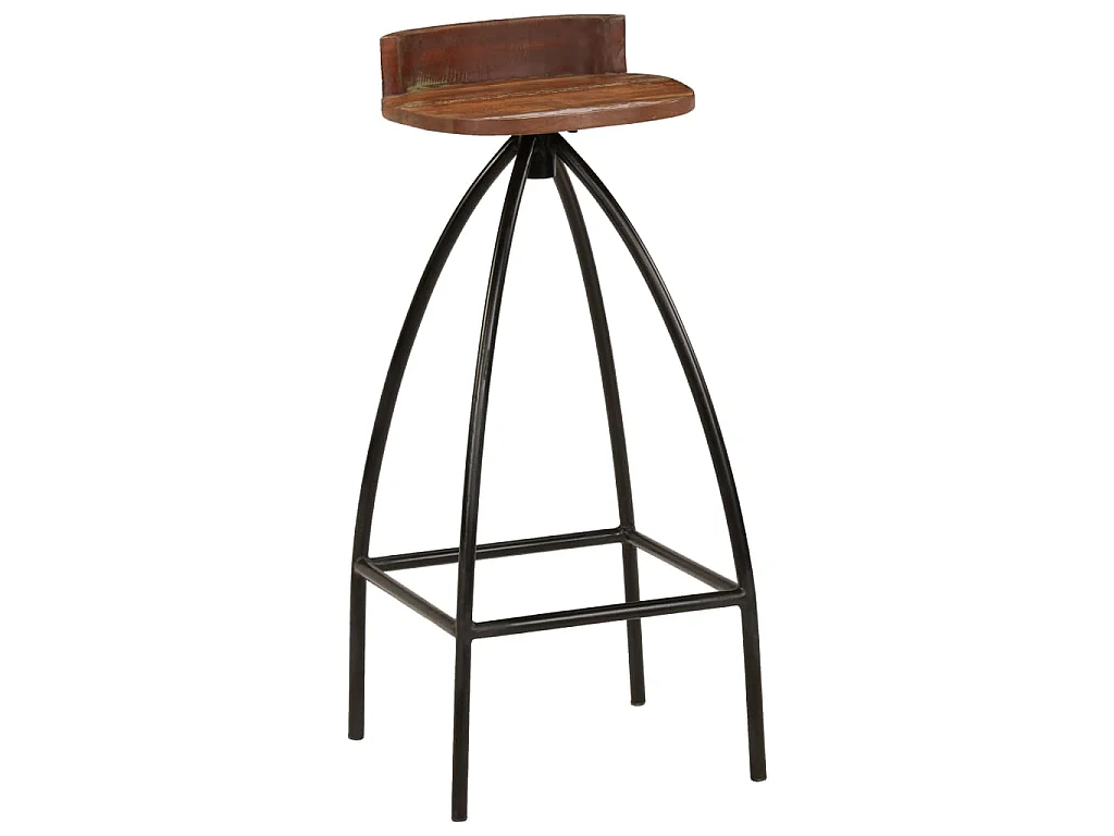 Barhocker 2 Stk. Massives Altholz