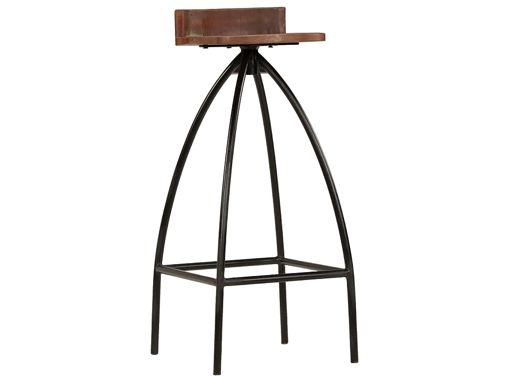 Barhocker 2 Stk. Massives Altholz