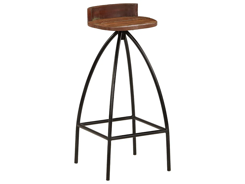 Barhocker 2 Stk. Massives Altholz