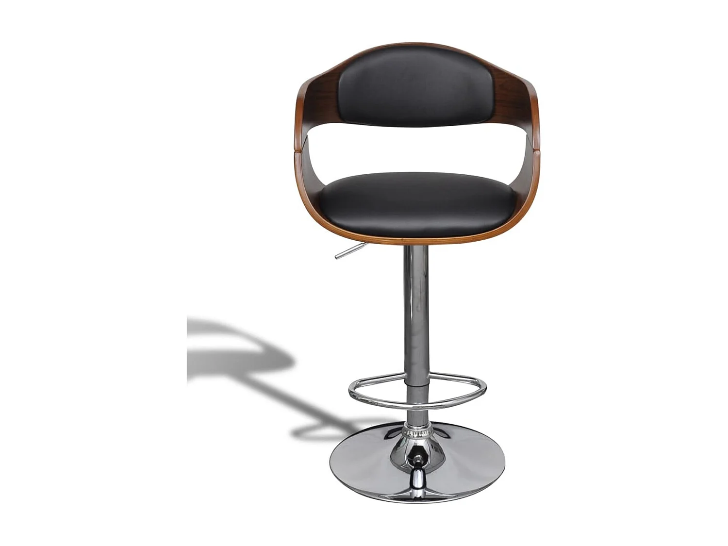 Barhocker 2 Stk. Bugholz und Kunstleder