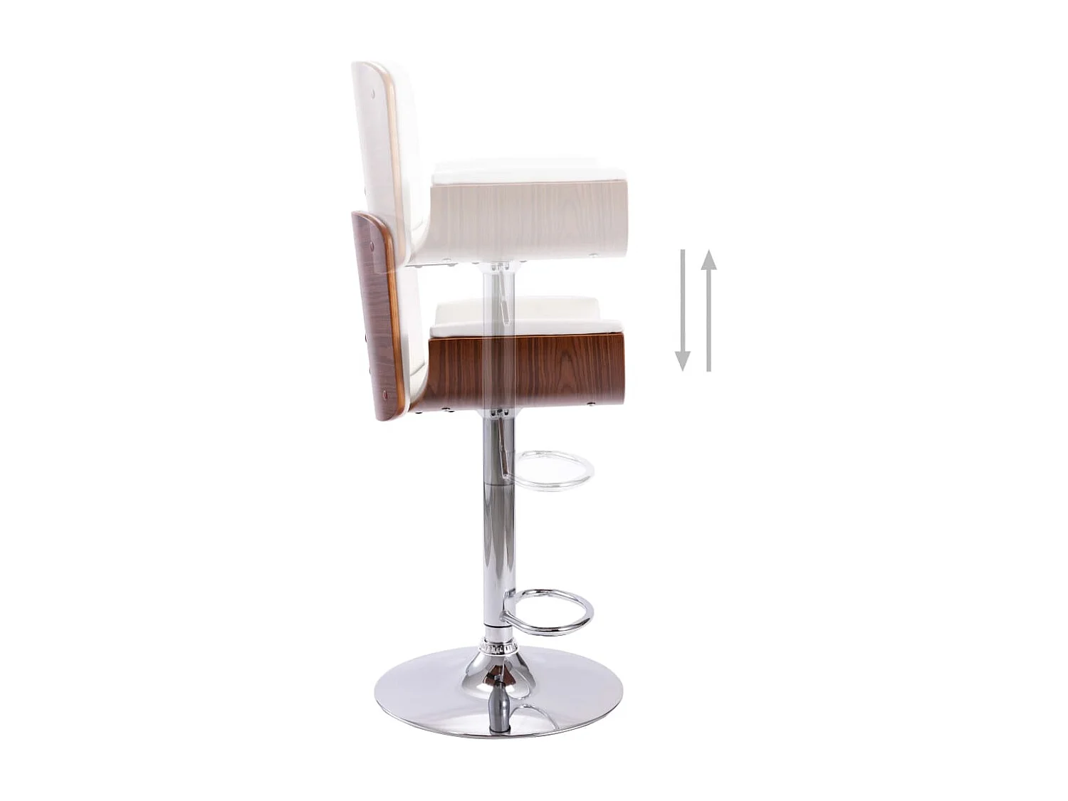 Tabouret de bar Blanc Similicuir