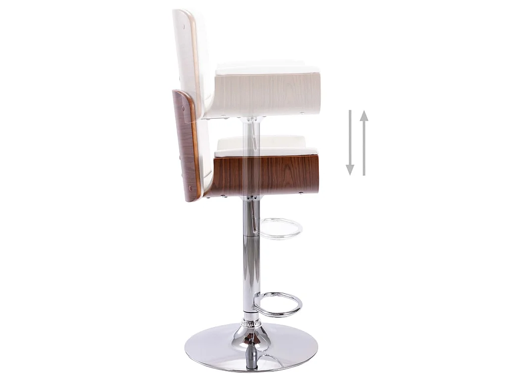 Tabouret de bar Blanc Similicuir