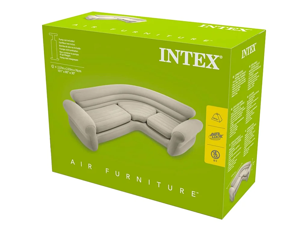 Canapé d'angle gonflable 257x203x76 cm 68575NP