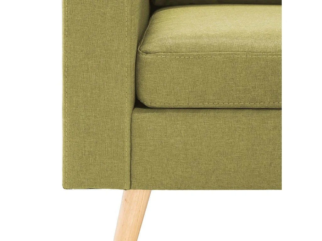 Canapé à 2 places Vert Tissu