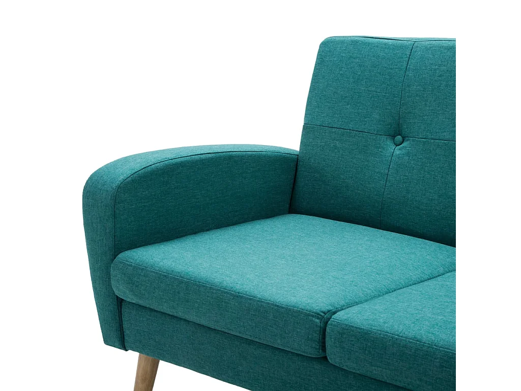 Canapé à 3 places Tissu Vert