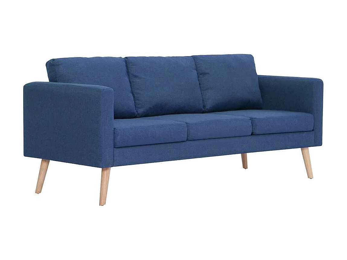 3-Sitzer-Sofa Stoff Blau