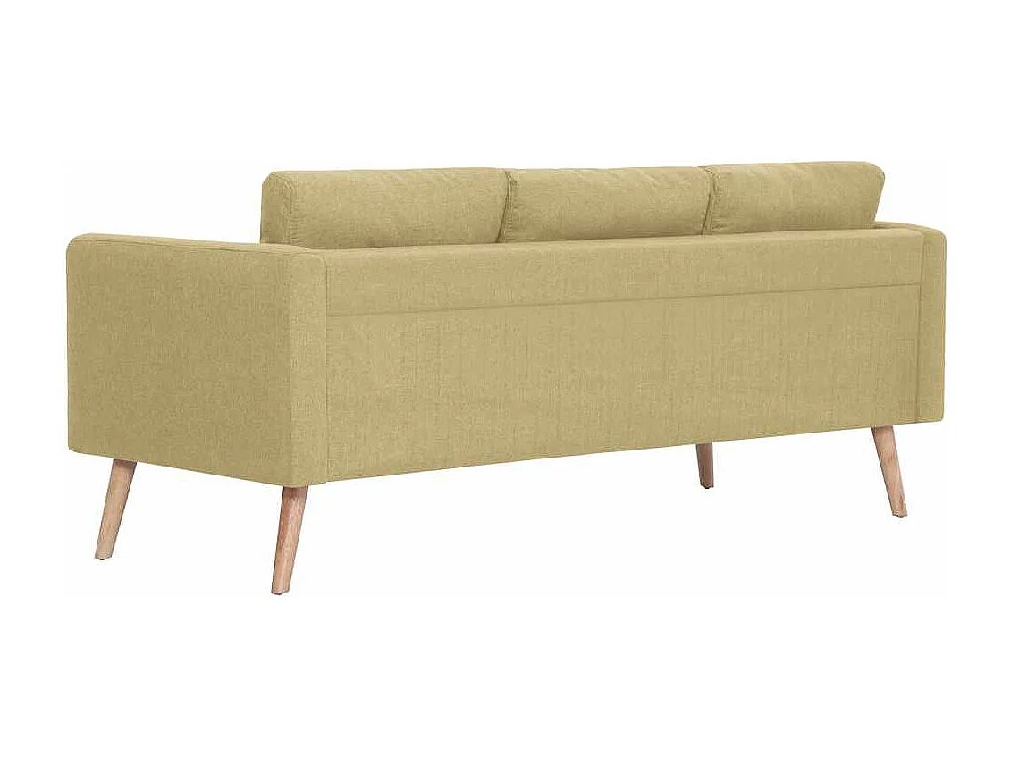 Sofá de 3 lugares em tecido verde