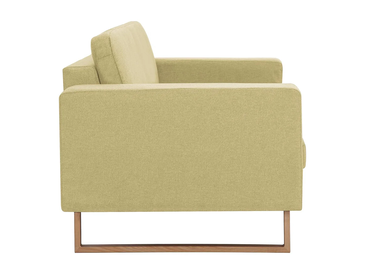 Canapé à 2 places tissu vert