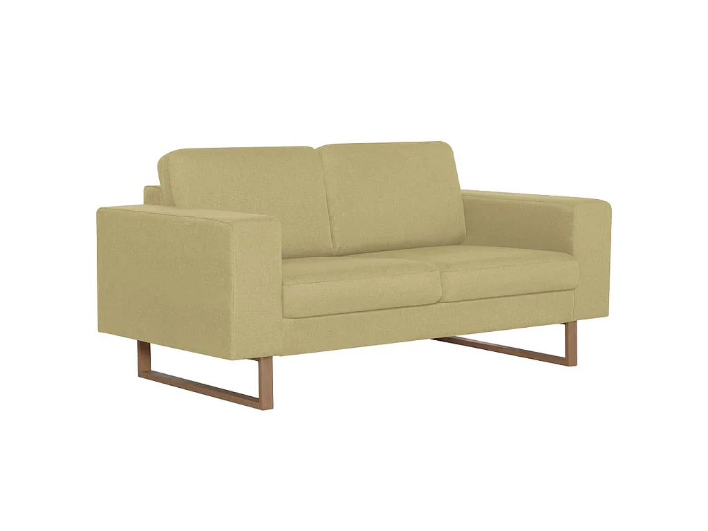 2-Sitzer-Sofa Stoff Grün
