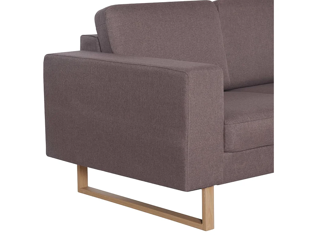 3-Sitzer-Sofa Stoff Taupe
