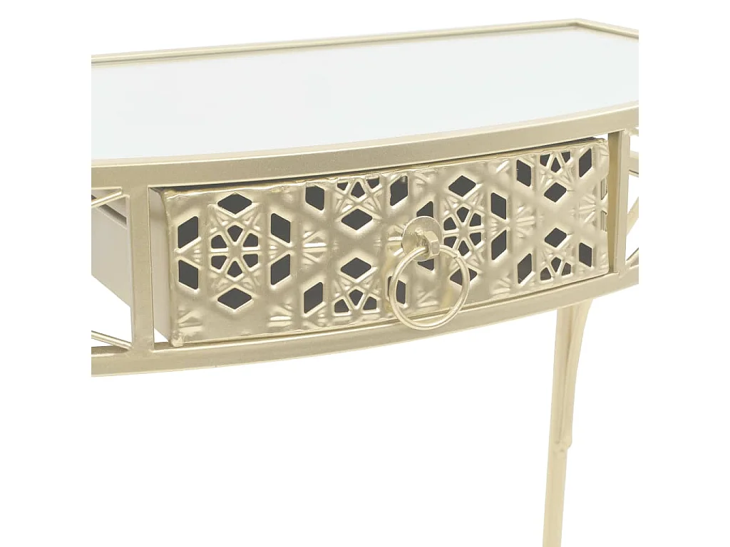 Table d'appoint Style français Métal 82 x 39 x 76 cm Doré