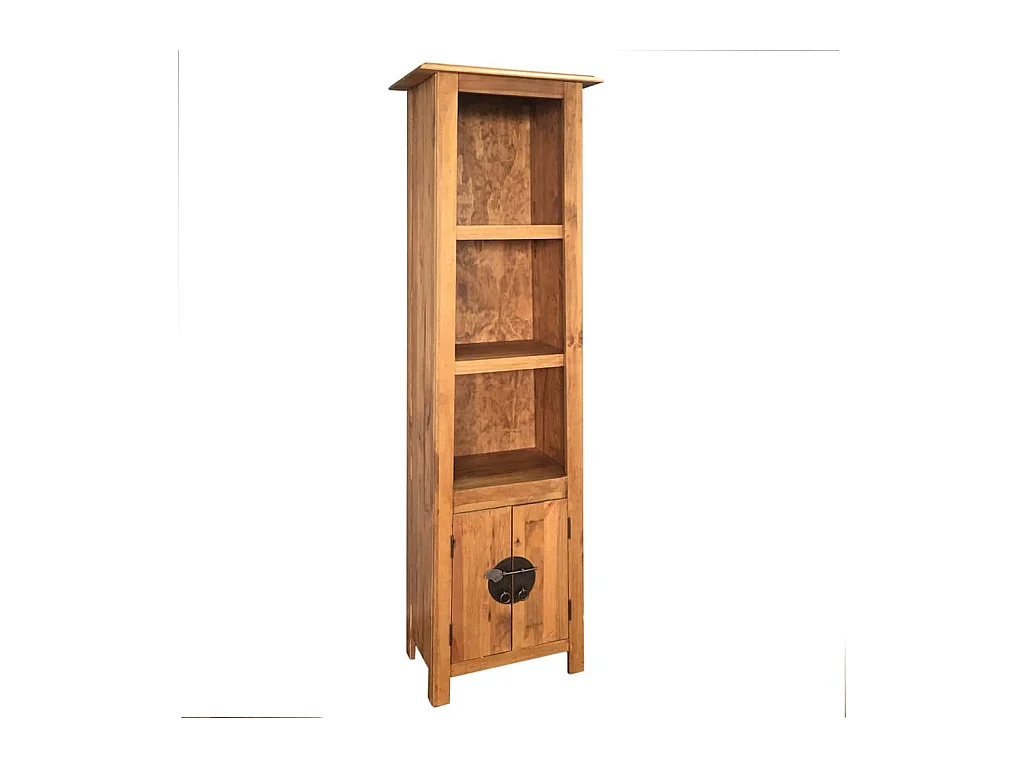 Meuble de salle de bain autoportant Bois pin massif 48x32x170cm