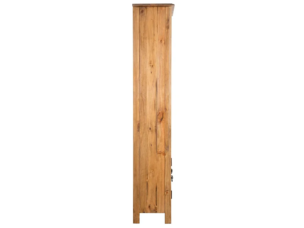 Bad-Hochschrank Massivholz Kiefer 48x32x170 cm