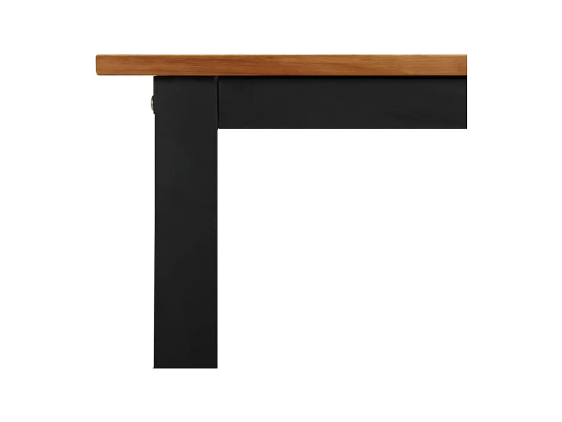 Tavolo Giardino con Gambe a U 200x90x75cm Legno Massello Acacia