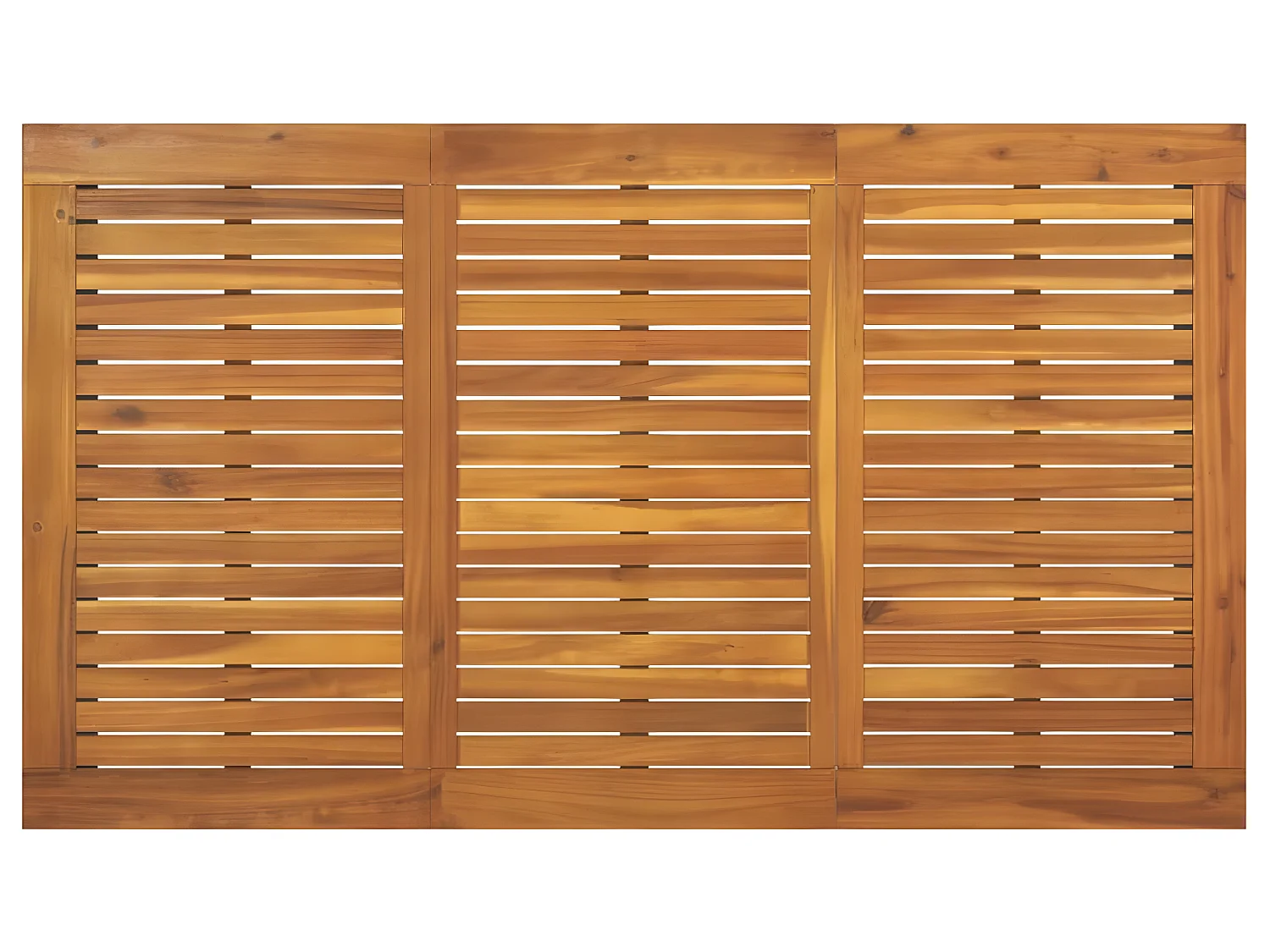 Table de jardin et pieds en forme de U 140x80x75 cm bois acacia