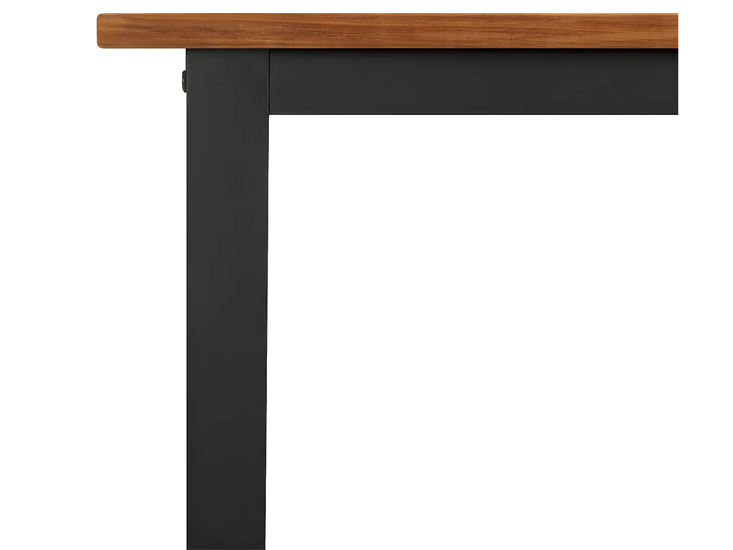 Table de jardin et pieds en forme de U 140x80x75 cm bois acacia