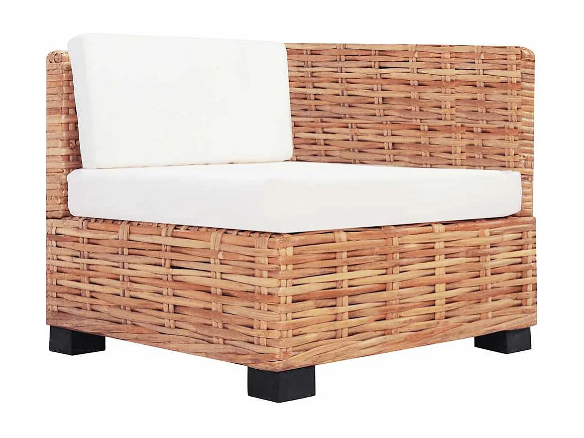 Ensemble de canapés 14 pcs Rotin naturel