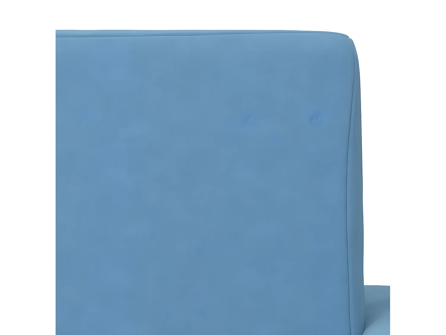 Canapé-lit pour enfants à 2 places Bleu Peluche douce