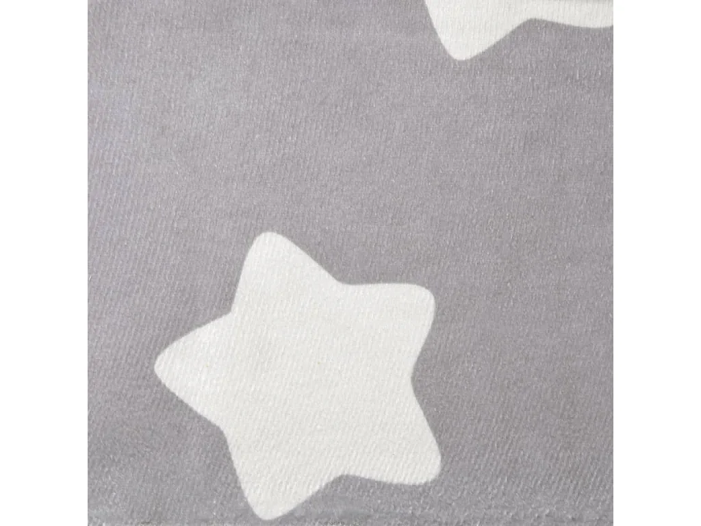 Canapé pour enfants à 2 places Gris clair étoiles Peluche douce