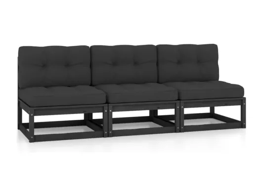 Kauf Unique 3-Sitzer-Sofa mit Kissen Kiefer Massivholz