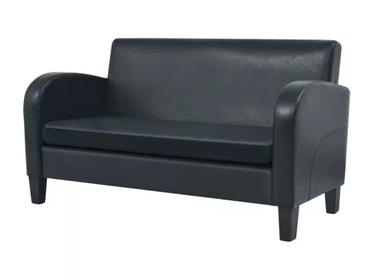 Kauf Unique 2-Sitzer-Sofa Kunstleder Schwarz