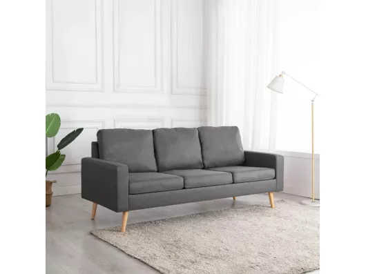 Kauf Unique 3-Sitzer-Sofa Hellgrau Stoff