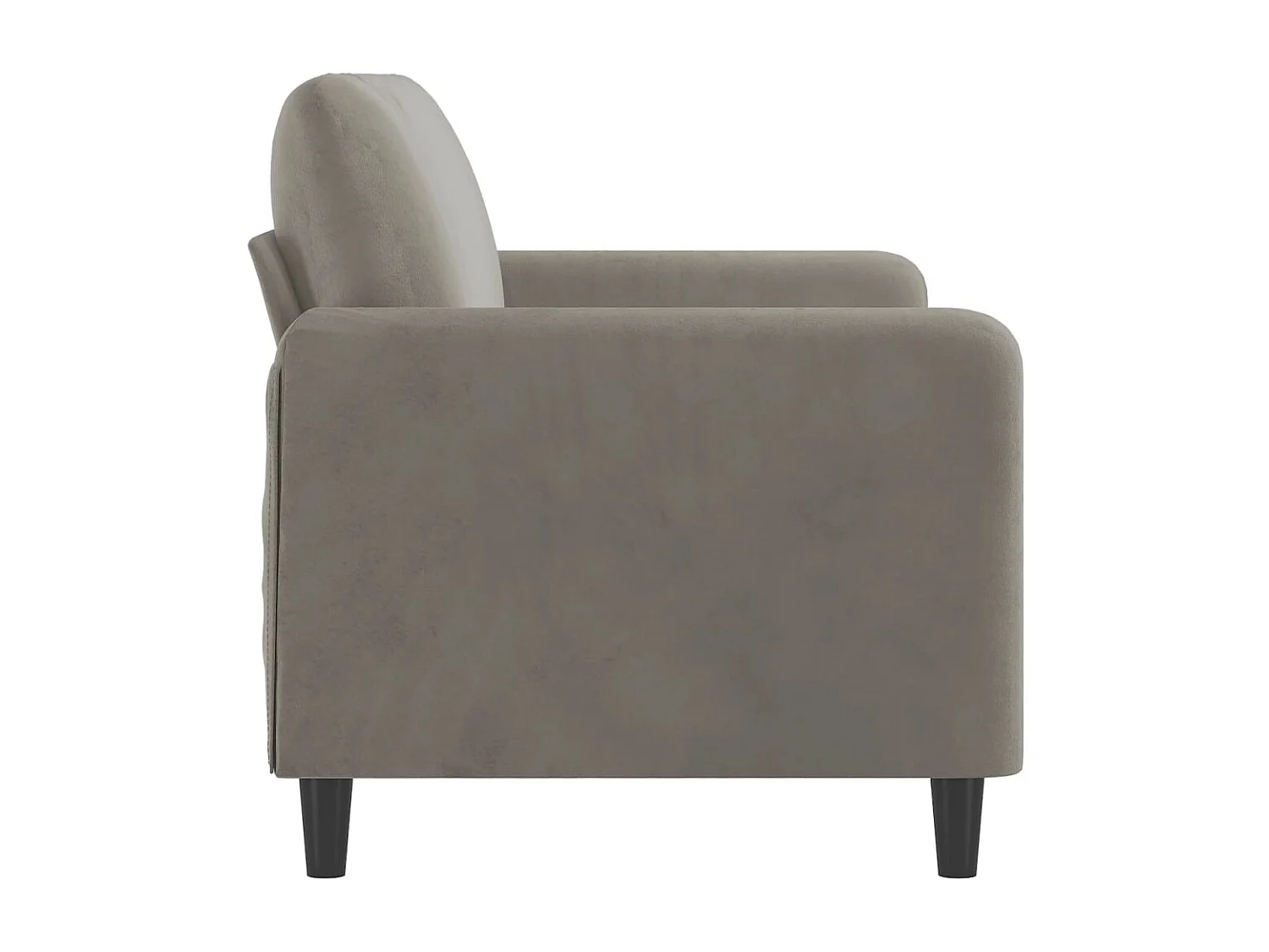 Divano a 2 Posti Grigio Chiaro 140 cm in Velluto