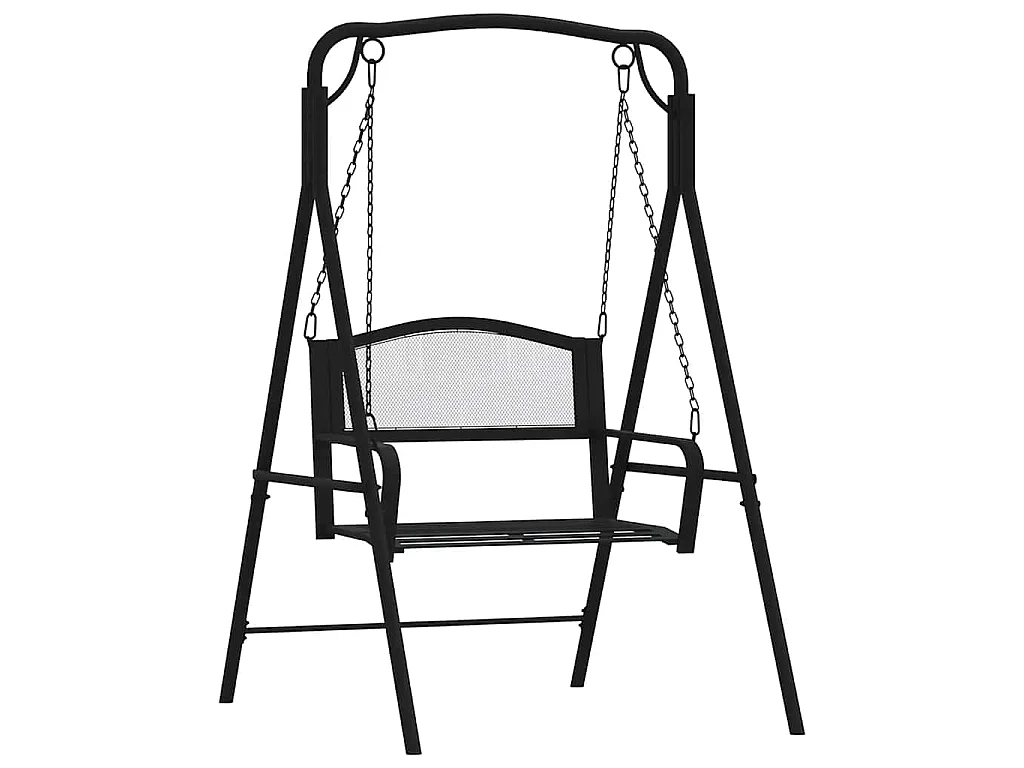 Balancelle 124 cm Noir Acier