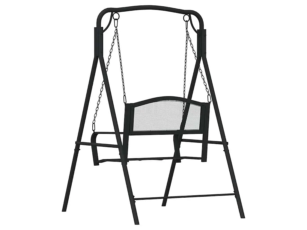 Balancelle 124 cm Noir Acier