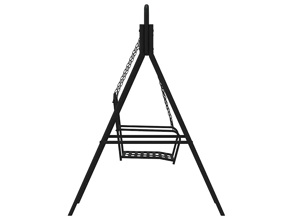 Balancelle 124 cm Noir Acier