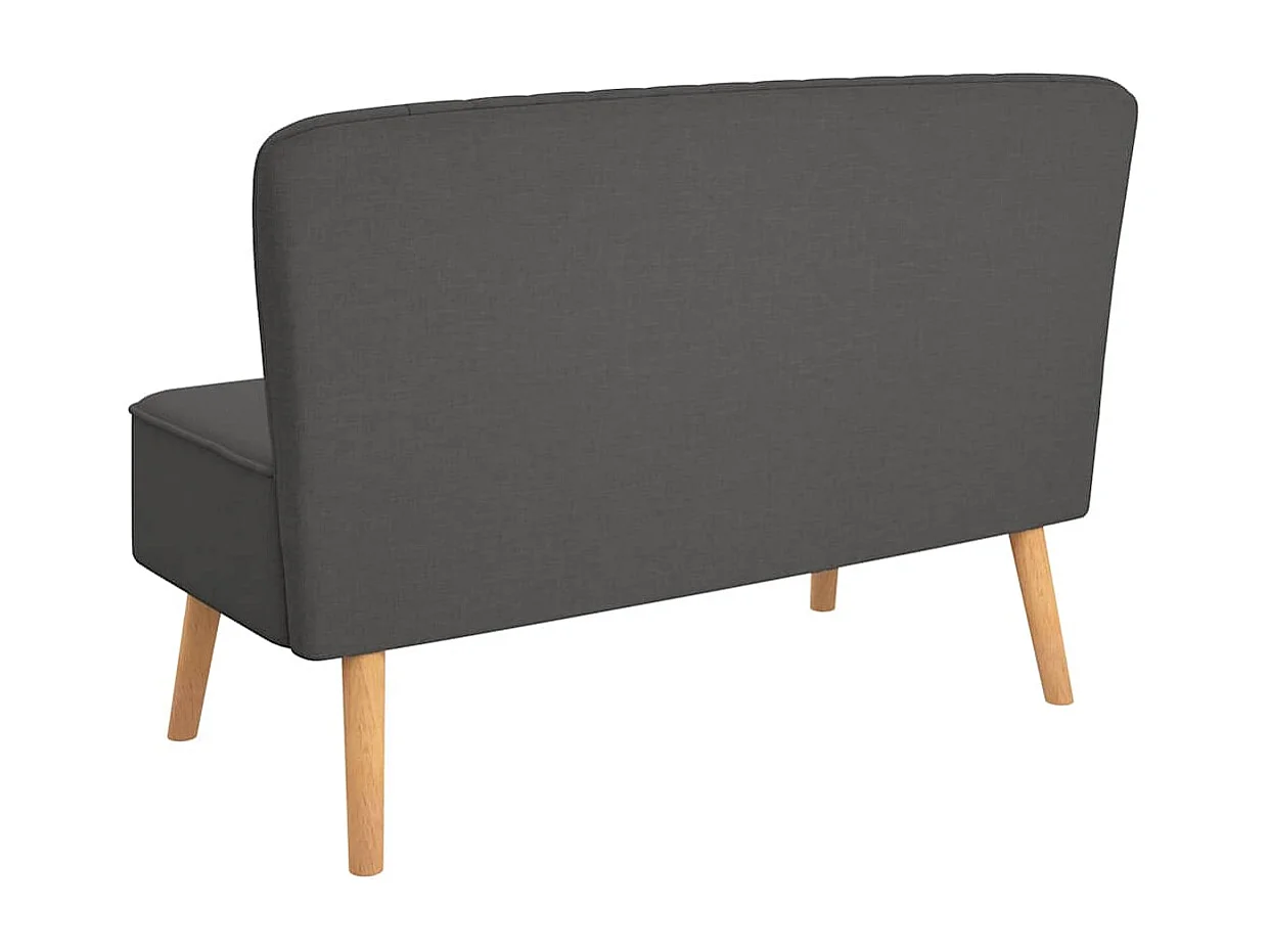 Bank 117x55,5x77 cm stof donkergrijs