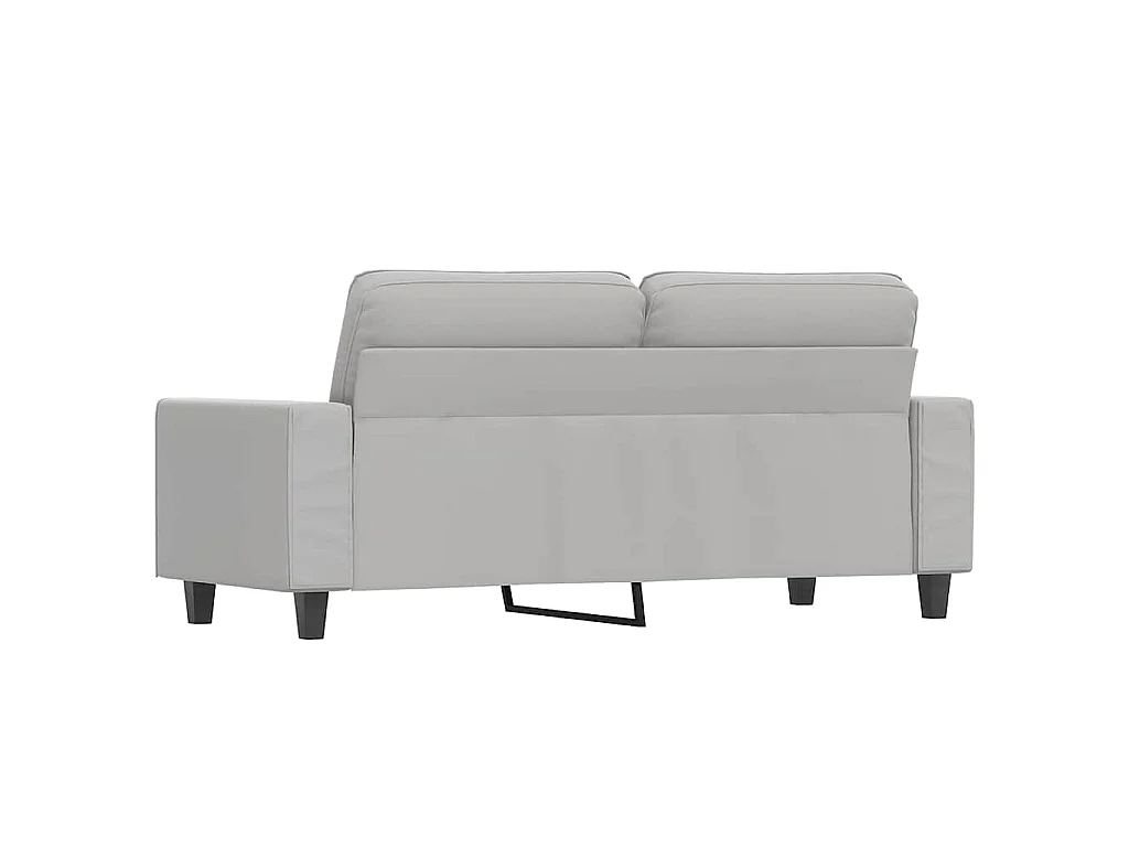 Canapé 2 places en microfibre gris clair