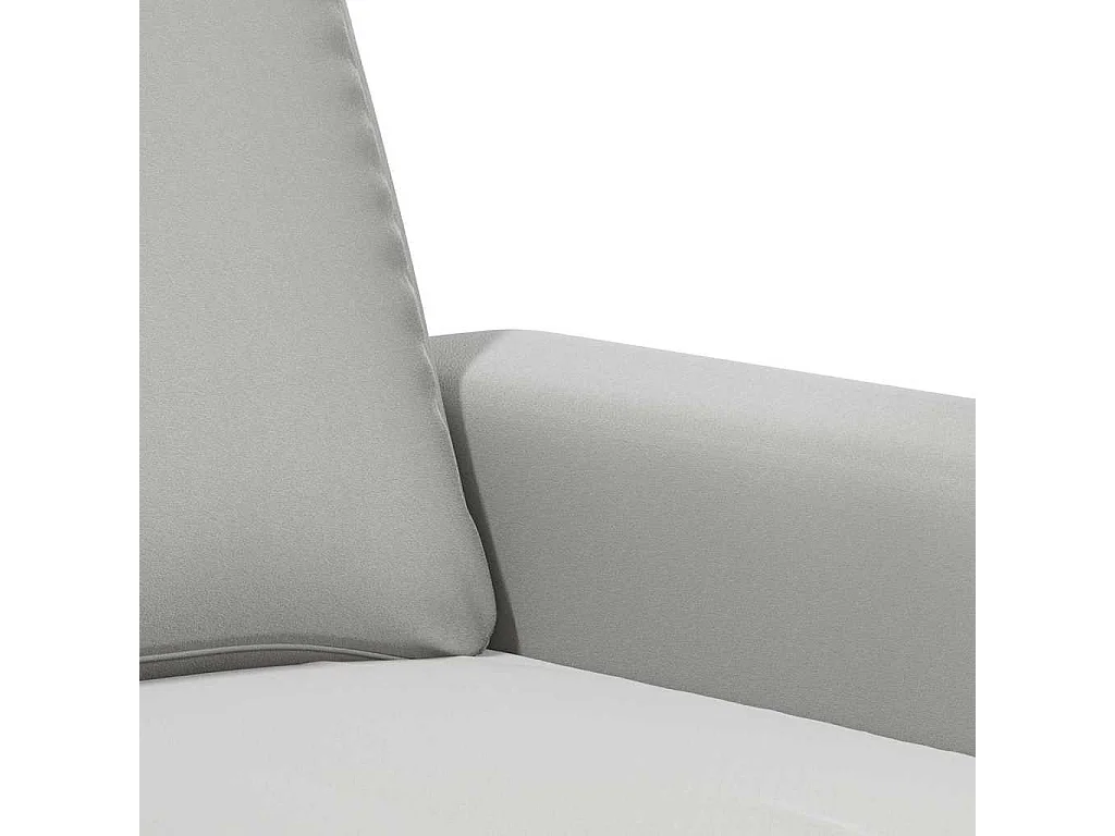 Canapé 2 places en microfibre gris clair